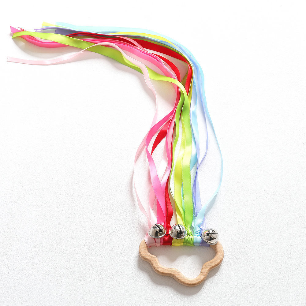 Children's Rainbow Ribbon Cloud Shape Sensory Early Education Toys